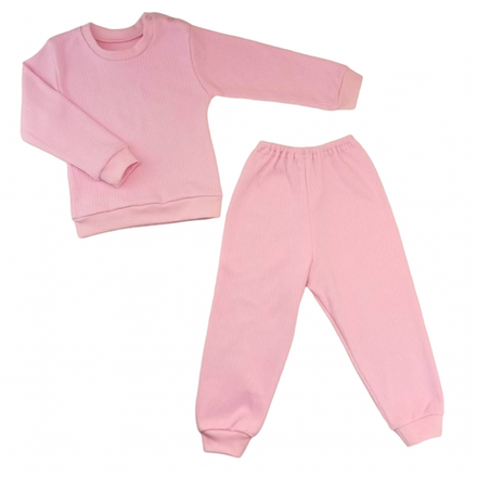 Костюм ясельный 0227/14 розовый, полоска (инт)