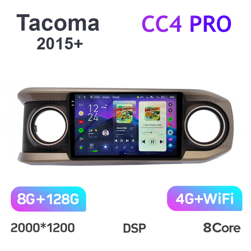 Teyes CC4 Pro 10,2" для Toyota Tacoma 2015+
