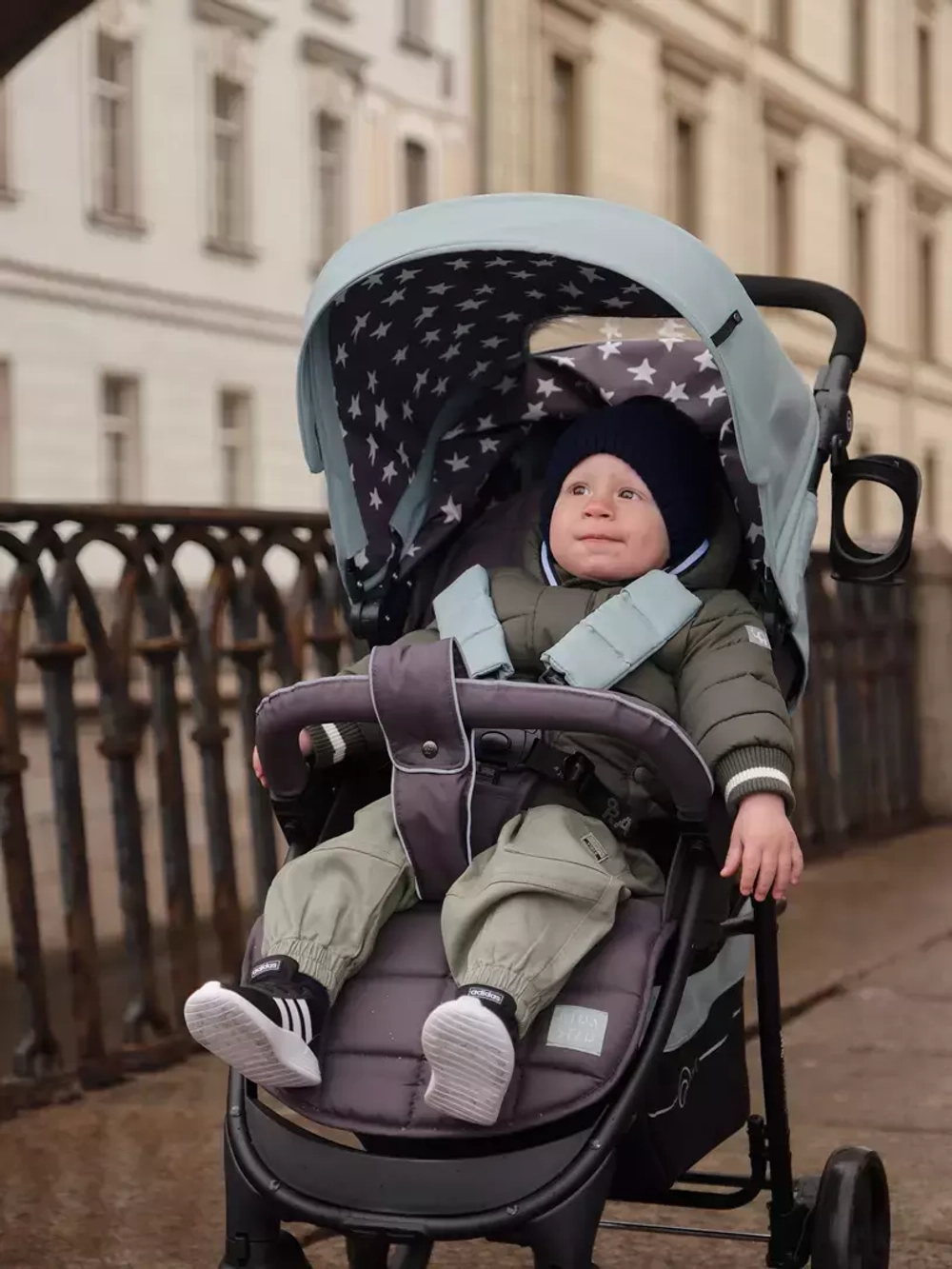 Коляска детская "KIRA STAR" RA055 Ocean Green 2022