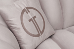 Диван Garda Decor Фабио(Fabio) двухмест. велюр бежевый Colt1001-SERROS 182*95*72 см