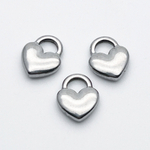 Подвеска Сердце, сталь, размер 11*9 мм, цена за 1 шт