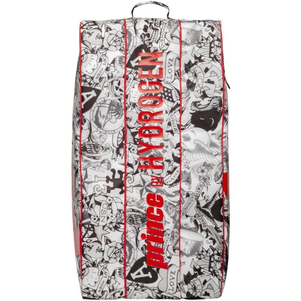 Сумка теннисная Prince By Hydrogen Tattoo Racquet Bag - black/white/red