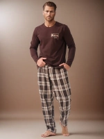 пижама длинный рукав с брюками