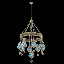 Citilux Каир CL419186 Люстра подвесная Мозаика Синяя