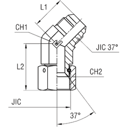 Соединение PN45 JIC 1.7/8"