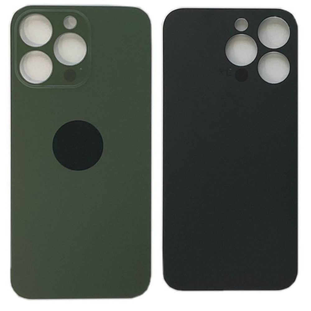 Задняя крышка для Apple iPhone 13 Pro Зеленый (стекло, широкий вырез под камеру)