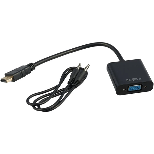 Кабель-адаптер Bion HDMI (M) -> VGA  (15F)  + audio