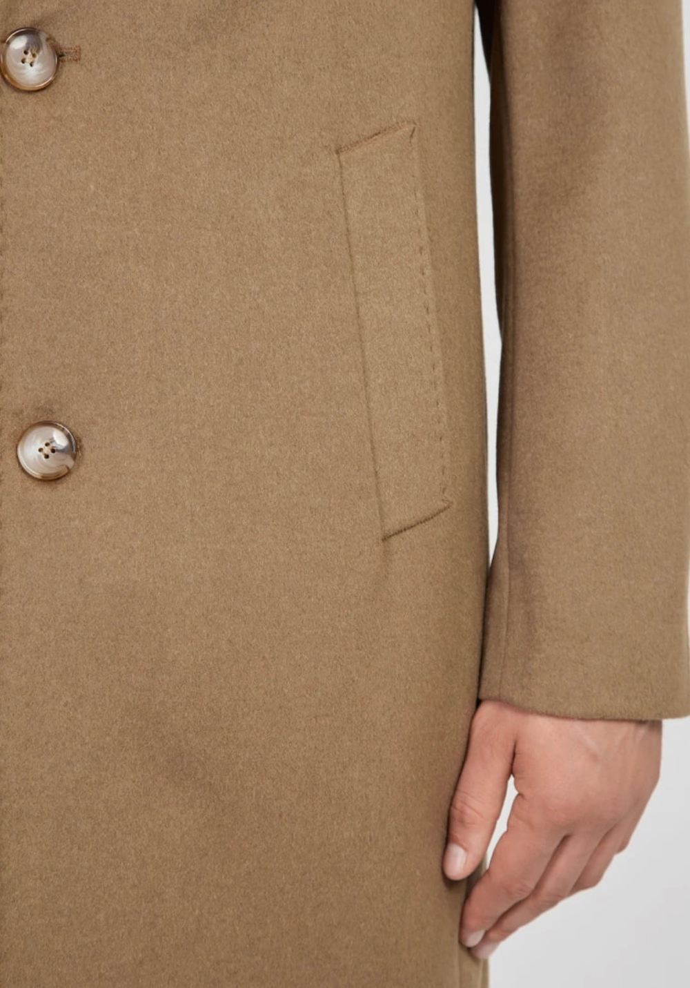 Мужское пальто (песочное) С49