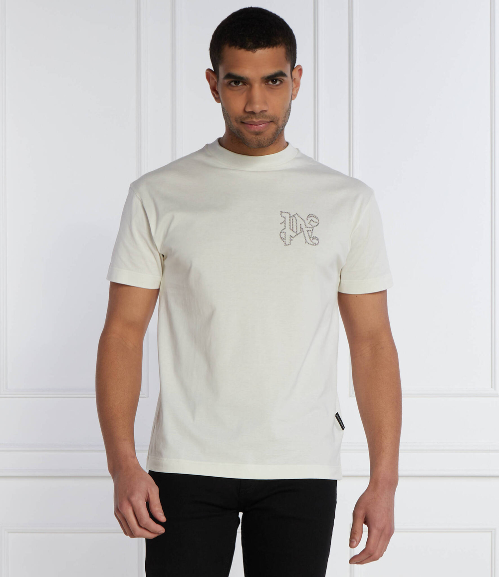 Футболка Palm Angels - экрю(PMAA001R 24JER005)