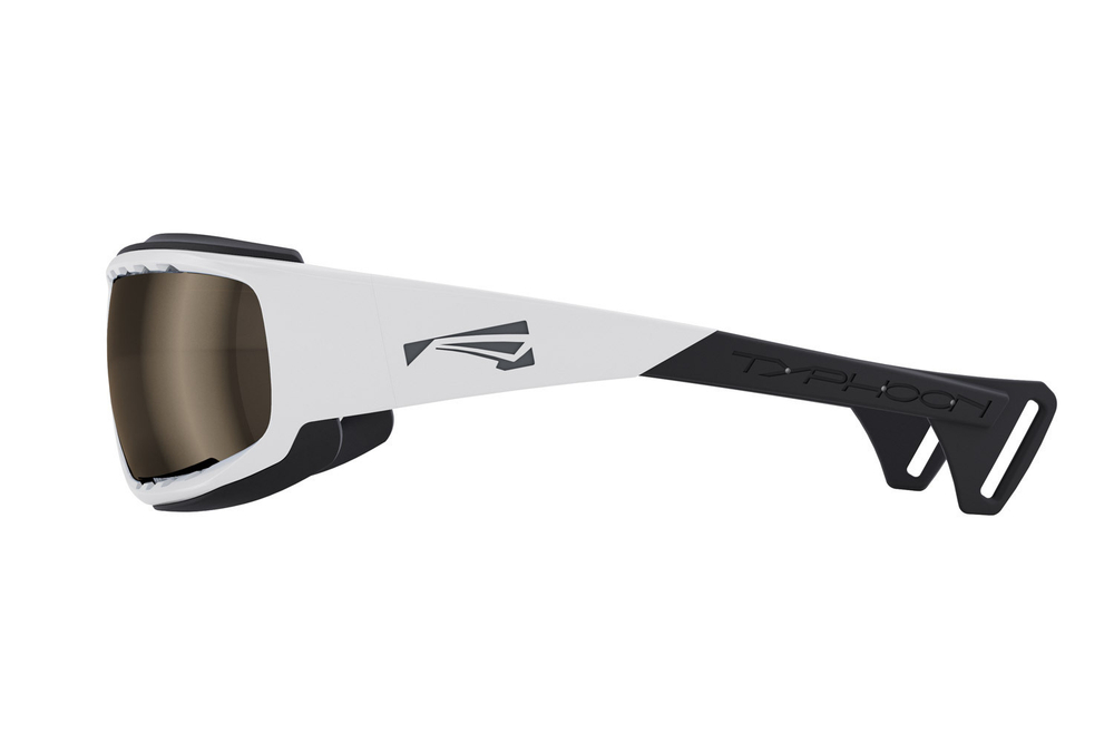 Спортивные очки LiP Typhoon / Gloss White - Black / Zeiss/ PA Polarized / Methane Brown Lens