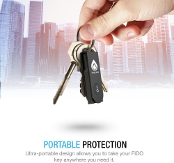 FIDO U2F Security Key Thetis [Алюминиевая складная конструкция] Универсальный ключ двухфакторной аутентификации (USB Type A) для защиты в Windows/Linux/Mac OS, Gmail, Facebook, Dropbox, Salesforce, GitHub