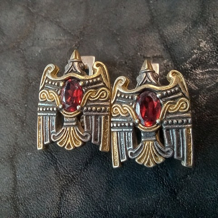 Серьги "Огненный сокол Рарог".