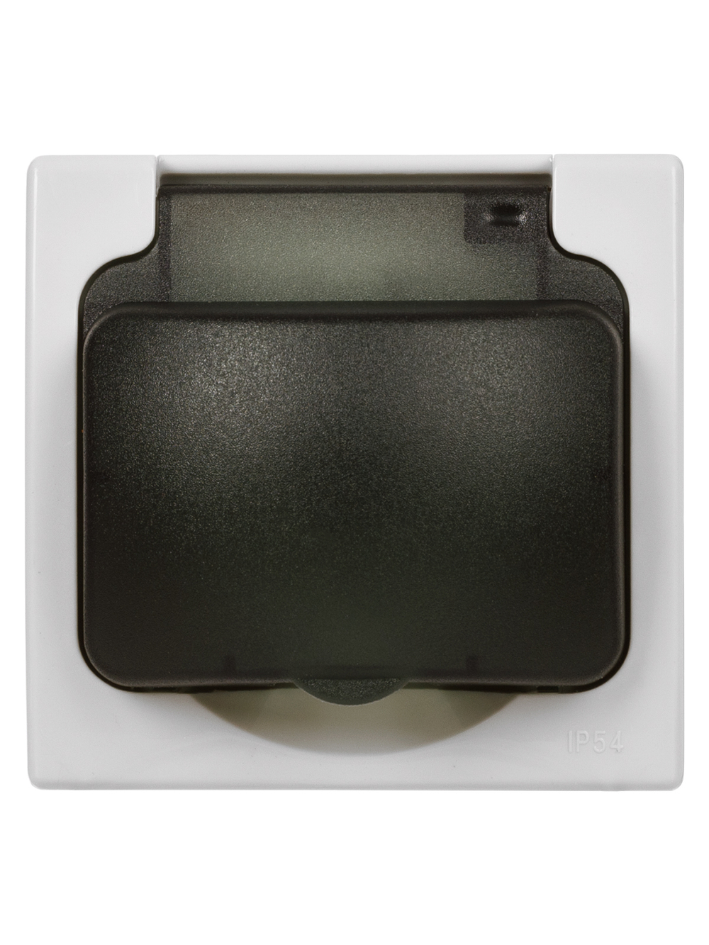 Розетка 2П+З скрытой установки IP54 16А серая "Вуокса" TDM SQ1803-0108