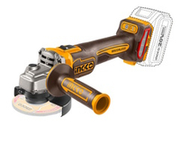 Аккумуляторная УШМ 20В, BL 115/125мм без АКБ и ЗУ SUPER INGCO CAGLI221153 INDUSTRIAL