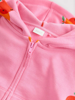 Толстовка с капюшоном на молнии для девочки Next E53-968, Фуксия