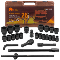 Набор инструментов ударных 26пр. 3/4''(6гр.) FORSTIME FT-68262-5MPB