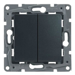 0305 Выкл 2 кл (Чёрный)