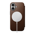 Кожаный чехол-книжка MagSafe Nomad Modern Leather Folio для iPhone 16 Чехол из натуральной цельнозерновой кожи