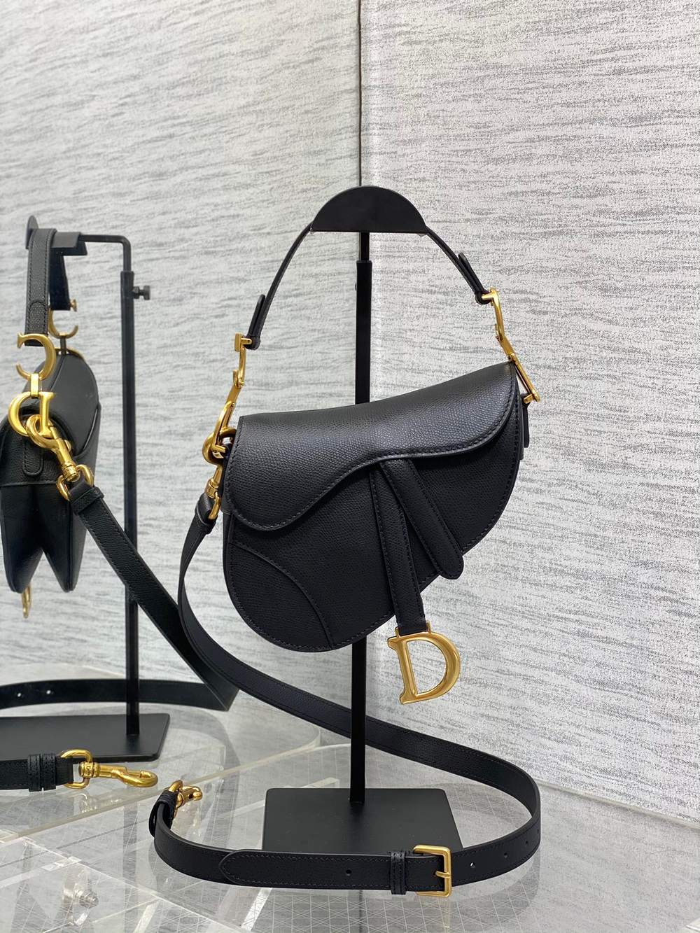 Christian Dior Small Saddle Bag with Strap