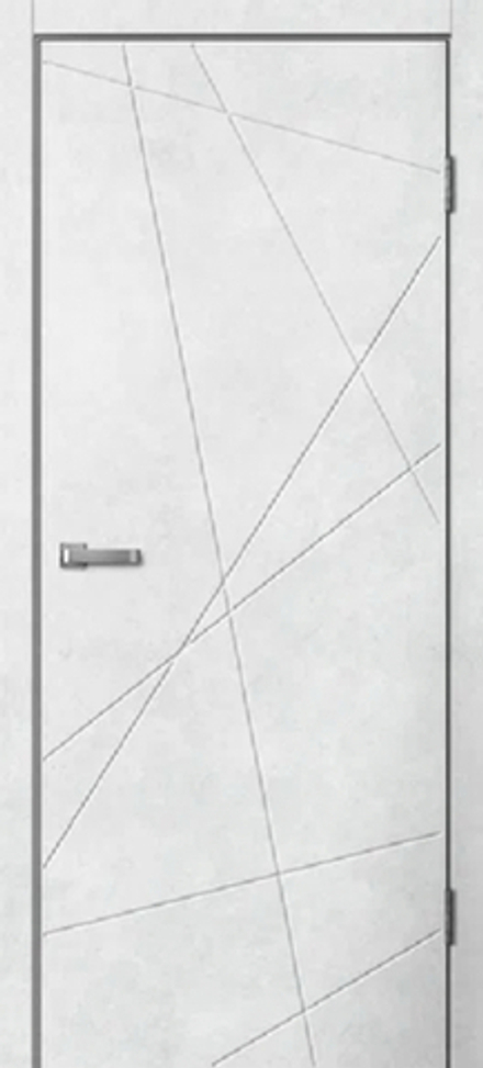 Дверь межкомнатная Line 01 (бетон светлый)