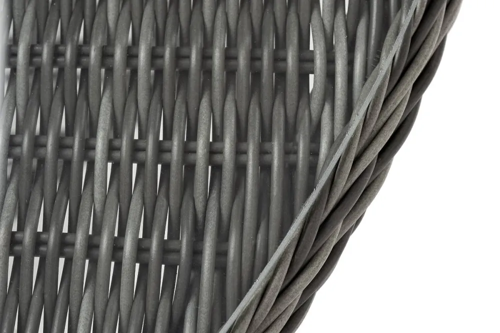 "Эспрессо" плетеный круглый стол, диаметр 118 см, цвет графит