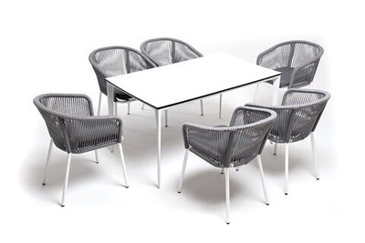 Комплект садовой мебели Малага (MAL-CM6T1-7-SET H-gray) серый