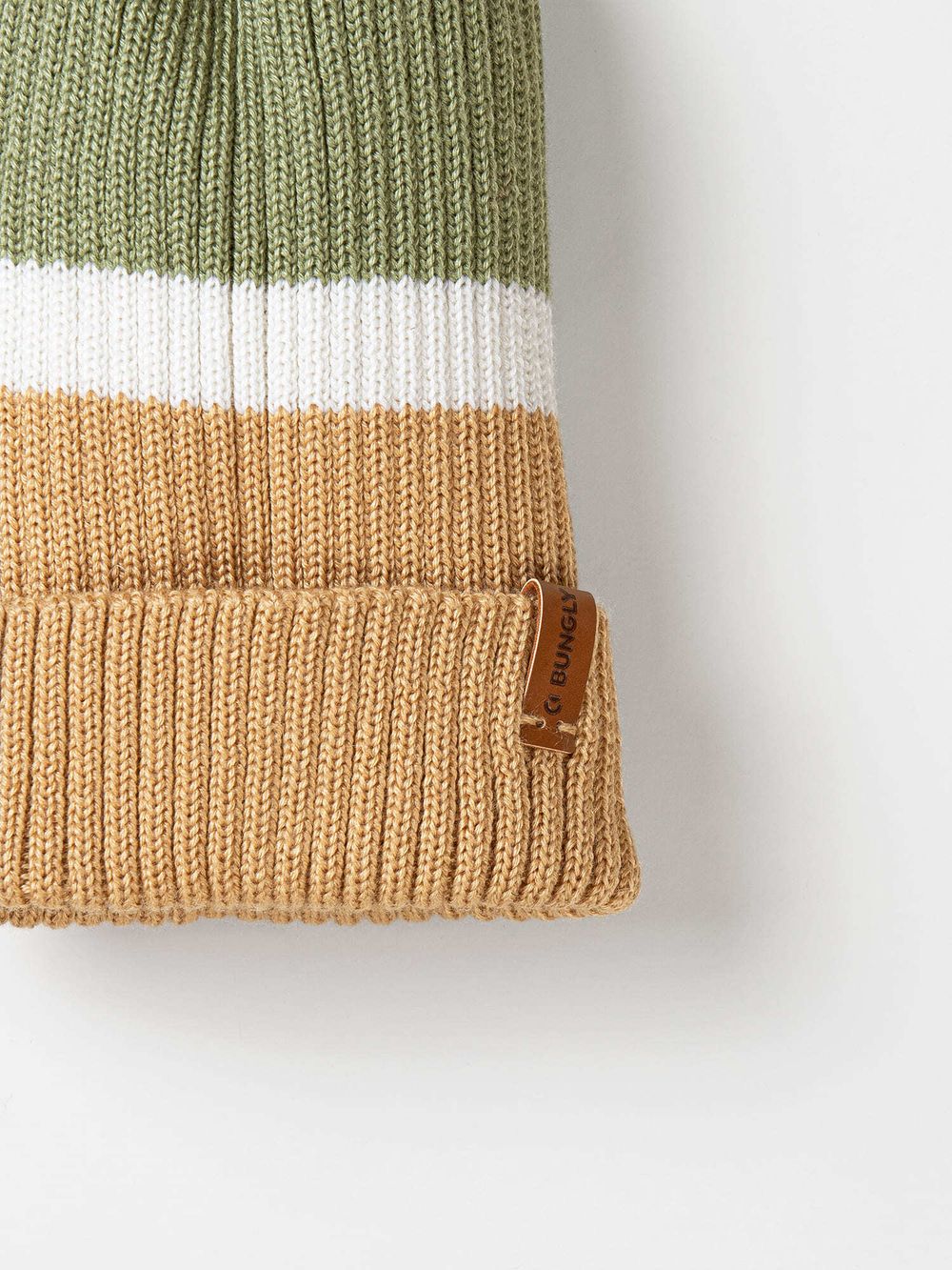 Шапка тыква из смесовой шерсти однослойная Колор блок "Песок"