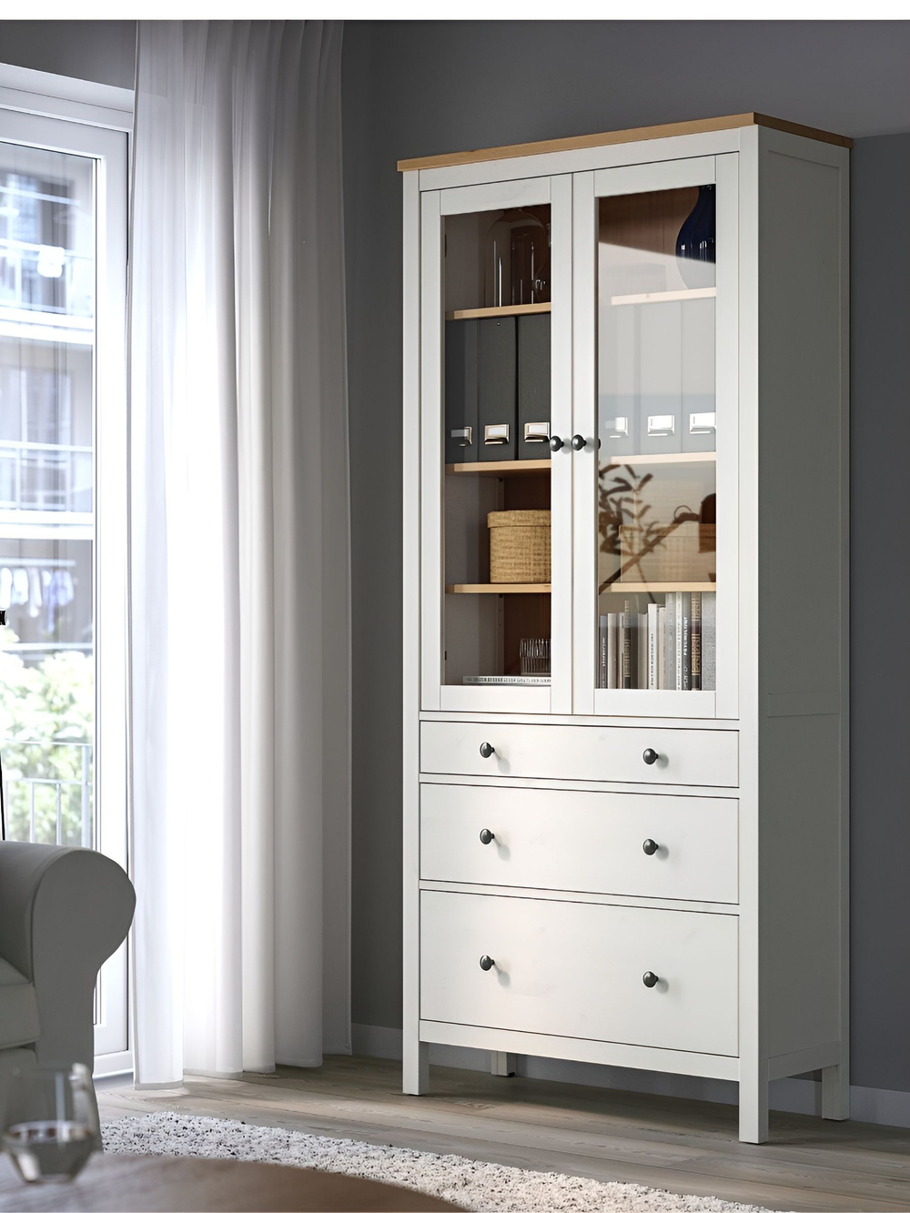 IKEA 90 / 198 / 37 / стеллаж бело-коричневый / Стеллаж - 1шт. Комплект крепежа и фурнитуры - 1шт. Сборочная инструкция - 1шт. / 34000 / белый / Стеллаж КЫМОР / - / 5 / Для дома