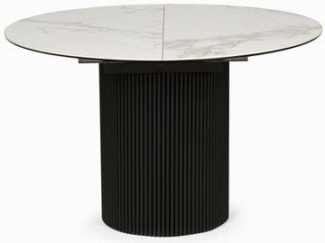 Обеденный стол Elan диаметр 110 (40) раскладывающийся глянец