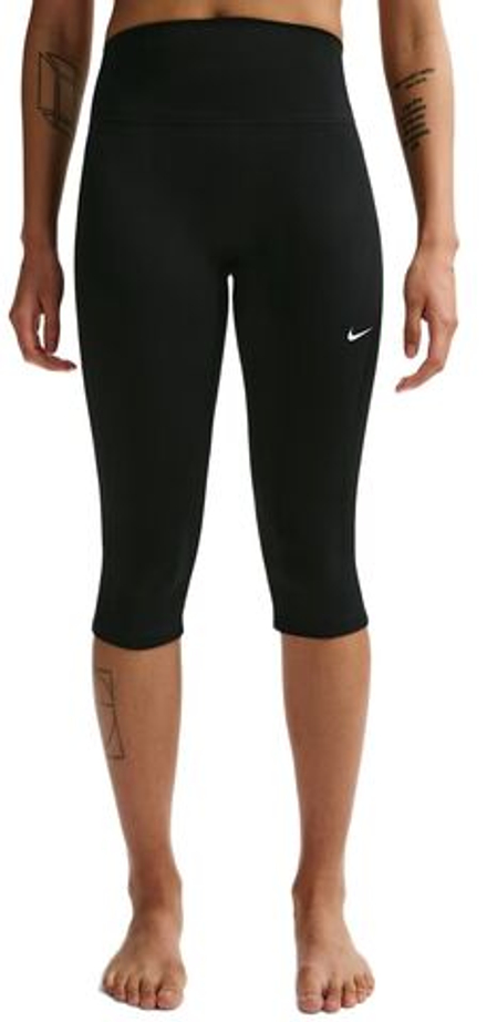 Леггинсы Nike Dri-Fit One High-Waisted Capri - black/white