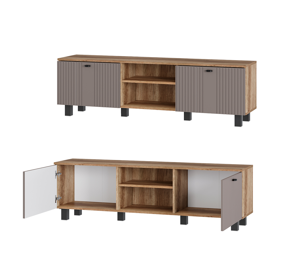 Тумба под ТВ Олива ТБ-09 Муссон софт (серый) MF14