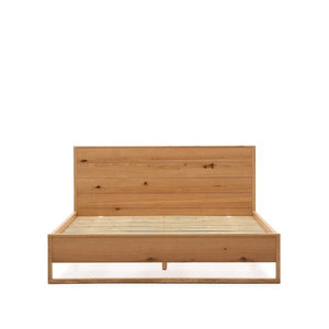 Кровать Alguema из дубового шпона с натуральной отделкой для матраса 160 x 200
