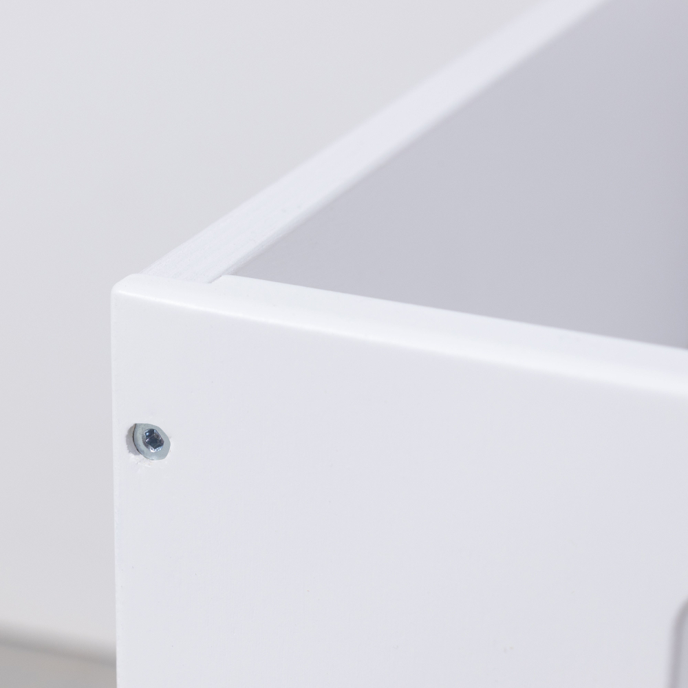 Растущий стул для детей, 34х34х34, Чек, стол и стул 2в1, деревянный, белый, Dipriz