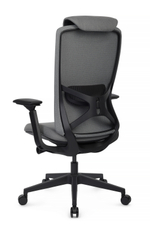 Кресло Riva Гемини EGE-002A Черный пластик/Серый