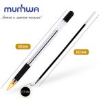 Ручка шариковая MunHwa MC Gold чёрная, 0.5мм, масляный стержень, грип