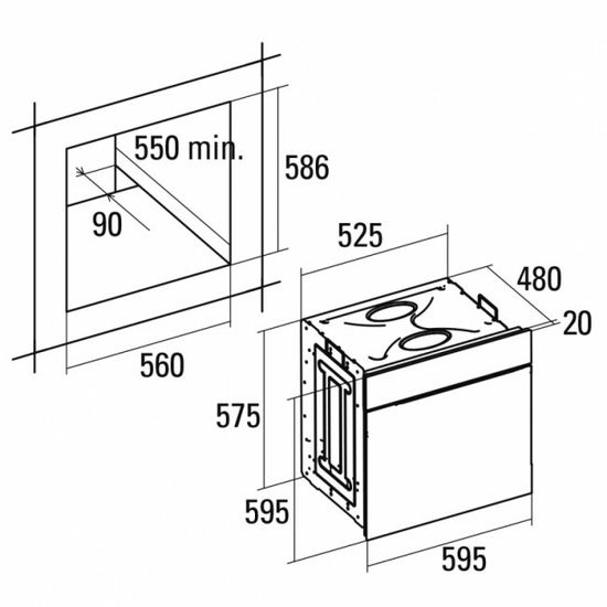 Электрический духовой шкаф CATA CM 760 AS BK