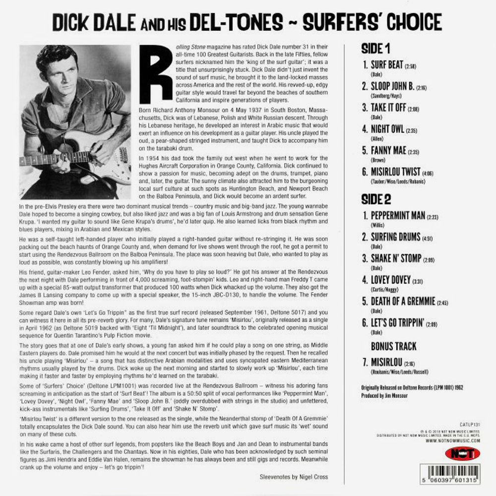 Dick Dale & His Del-Tones / Surfer's Choice (LP)