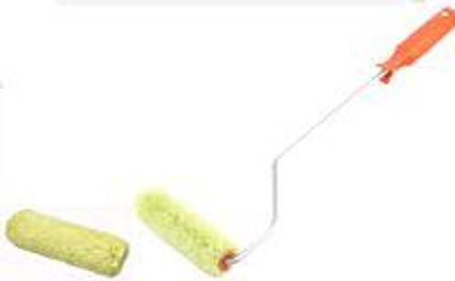 Валик-Мини Полиакрил Зеленый + запаска 150мм, d15, d6, ворс12мм, руч. удлин. Black Edition/556-2160