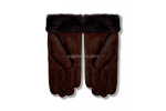 UGG Перчатки Замшевые Женские Коричнеые
