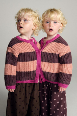 ZARA TIMELESS - ТРИКОТАЖНАЯ КУРТКА В ПОЛОСКУ, ПЕРСИКОВЫЙ