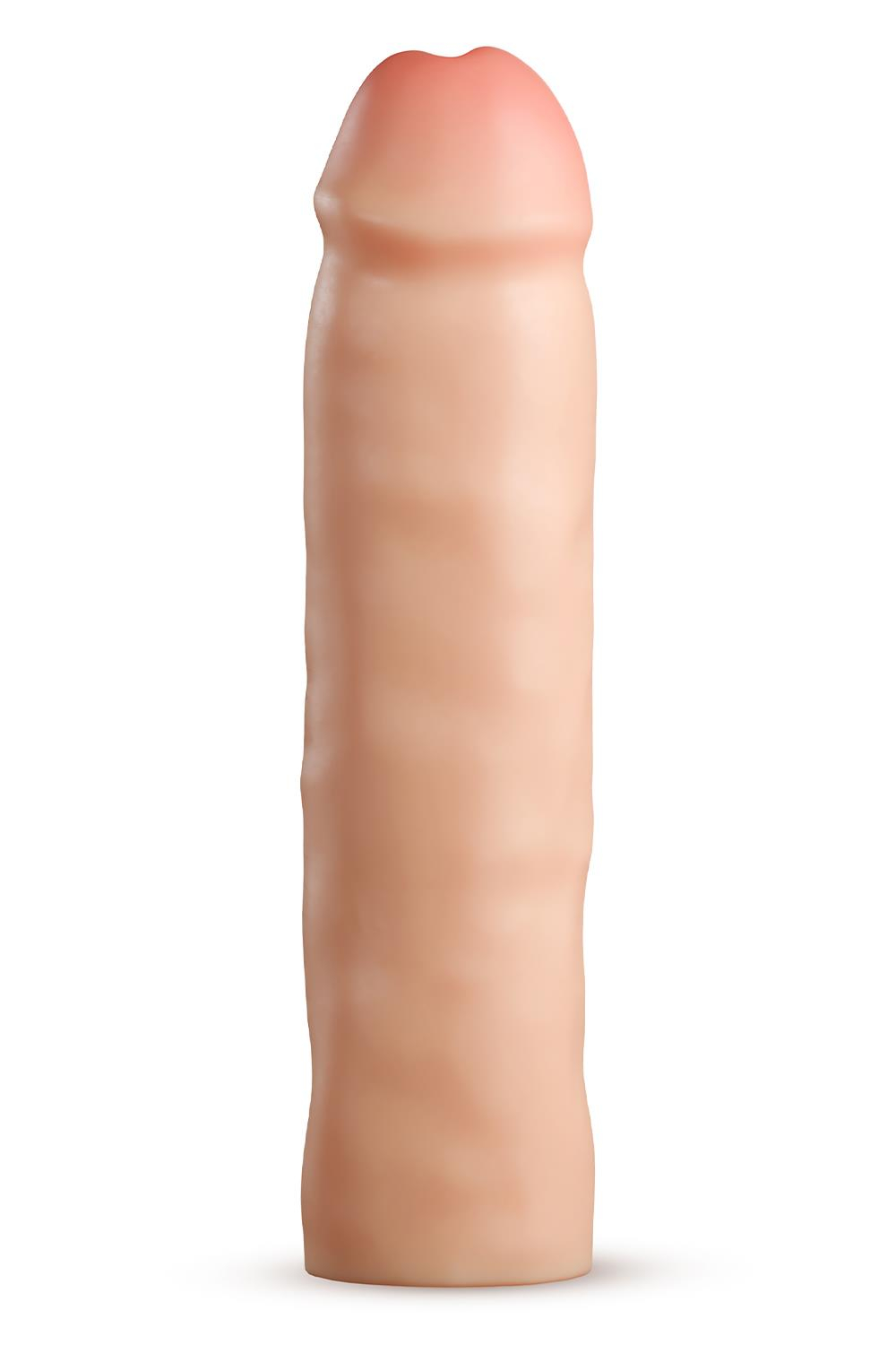 Телесная насадка-удлинитель Vindicate - 21,6 см. (Цвет: телесный)