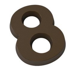 950 | Форма для шоколадных изделий "Цифра-8" (275*135 мм)