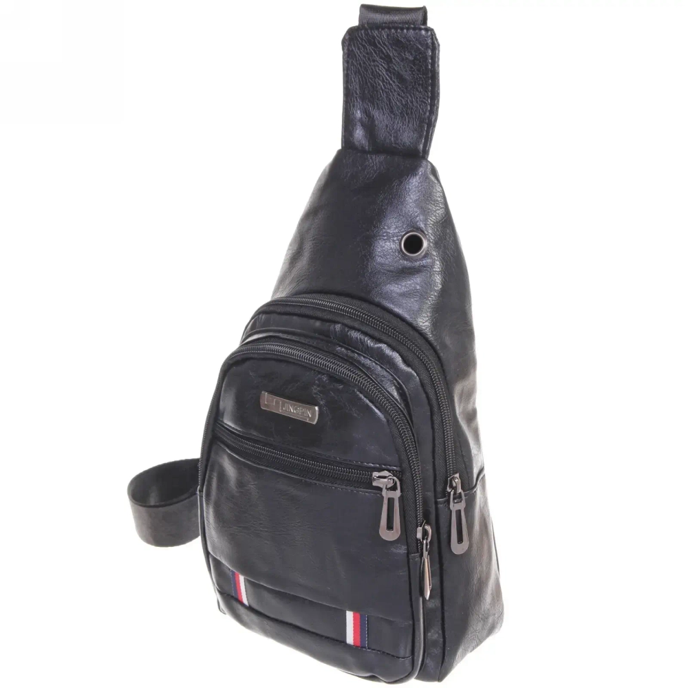 Сумка мужская «Рower Сity», цвет черный, два отделения и карман, 29*17*5,5см