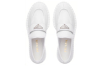 PRADA Leather Loafers "White" Women"s