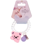 Резинка для волос силиконовая «Salon Bon Bon», мишка, микс 5 цветов, d-5,5см, ( подвес единорог)●