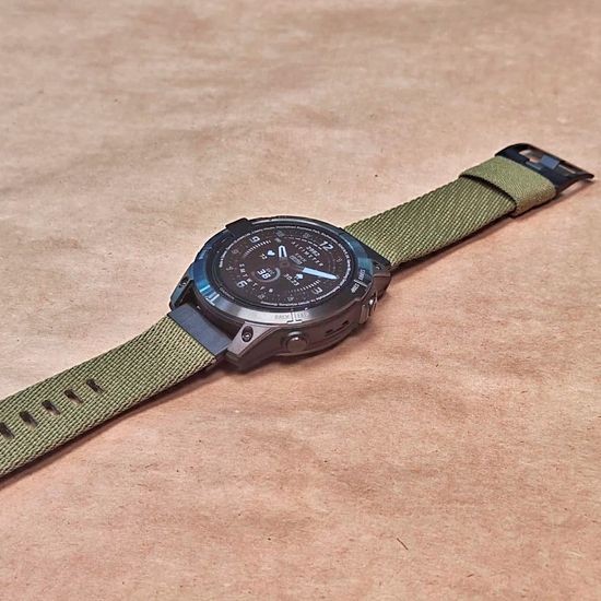 Ремешок нейлоновый 22 мм жакардовое плетение для Garmin MARQ / Epix / Fenix (47 мм)