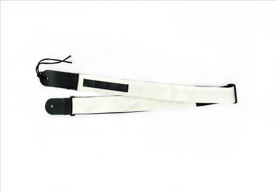 Ремень для гитары, белый, MEZZO MZ-RG-5wh
