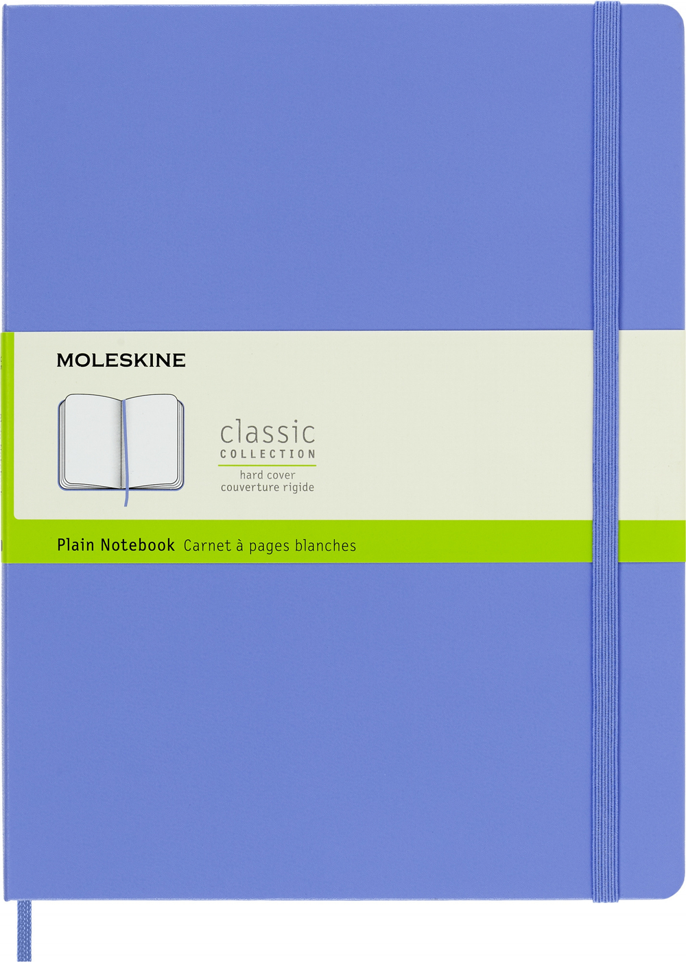 Блокнот Moleskine Classic (QP092B42) 19х25 см, 192стр. без линовки, твердая обложка, голубая гортензия