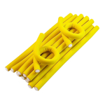 Бигуди-папилоты HW желтые 18см 12мм