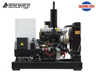 Дизельный генератор Азимут АД-12С-230-2РM5 Quanchai однофазный с автозапуском